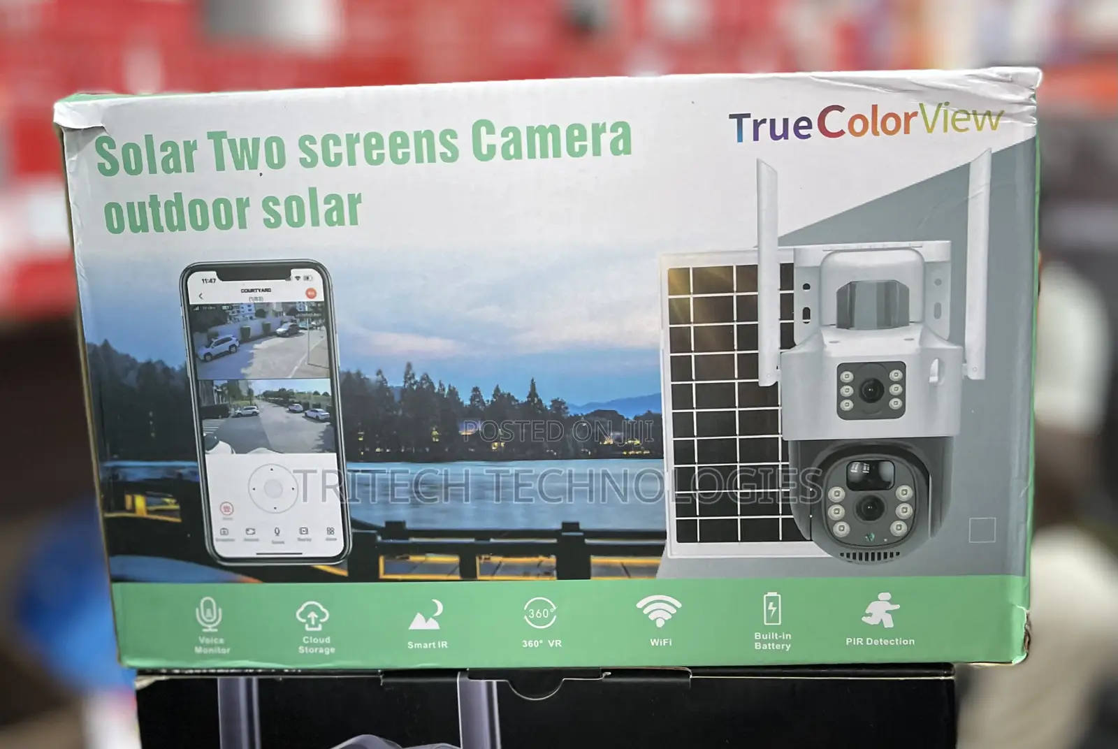 4G Dual Lens 4G Universal Solar Camera Ubox App