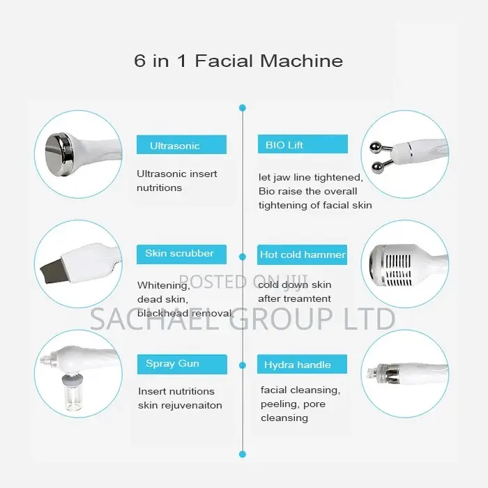 Hydra Derma Facial Machine 6 in 1
