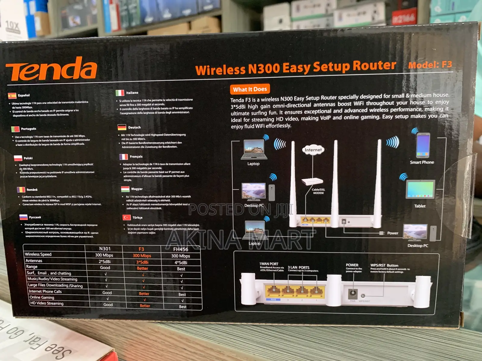 Tenda Wireless N300 Super Fast Router
