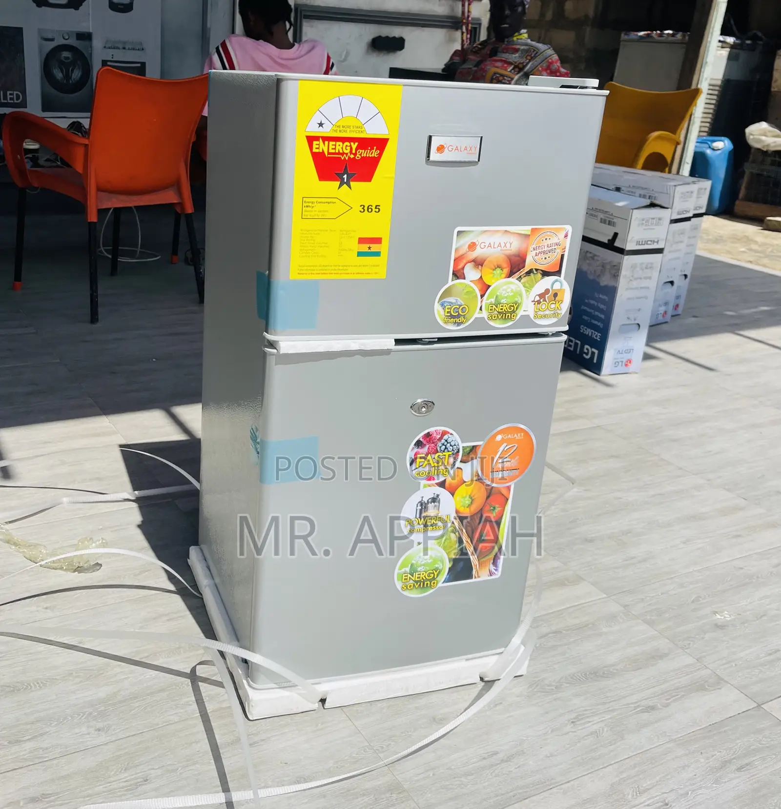 Shop Classic Galaxy Double Door Table Top Fridge.