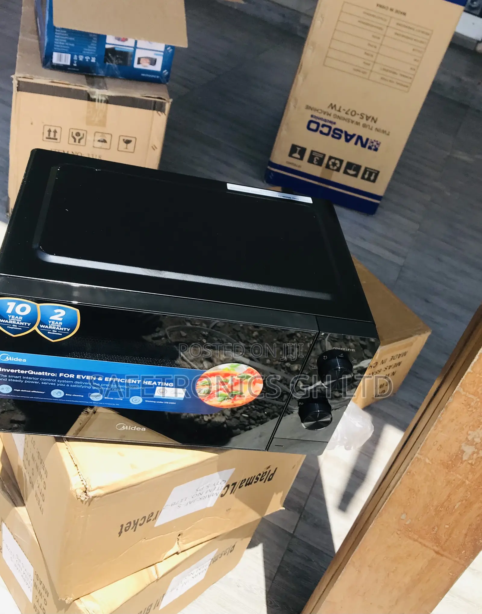 Reliable Portable 20L Countertop Black Midea Microwave
