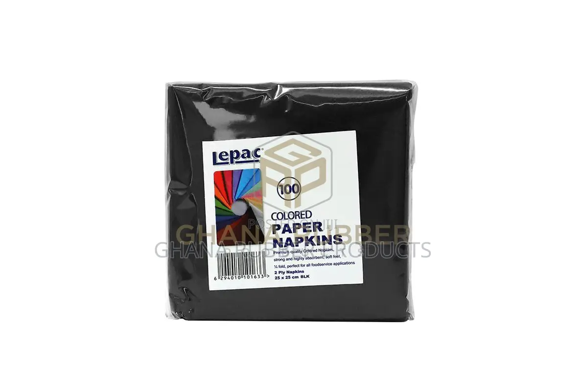 Cocktail Table Napkins Black Small (2400pcs)