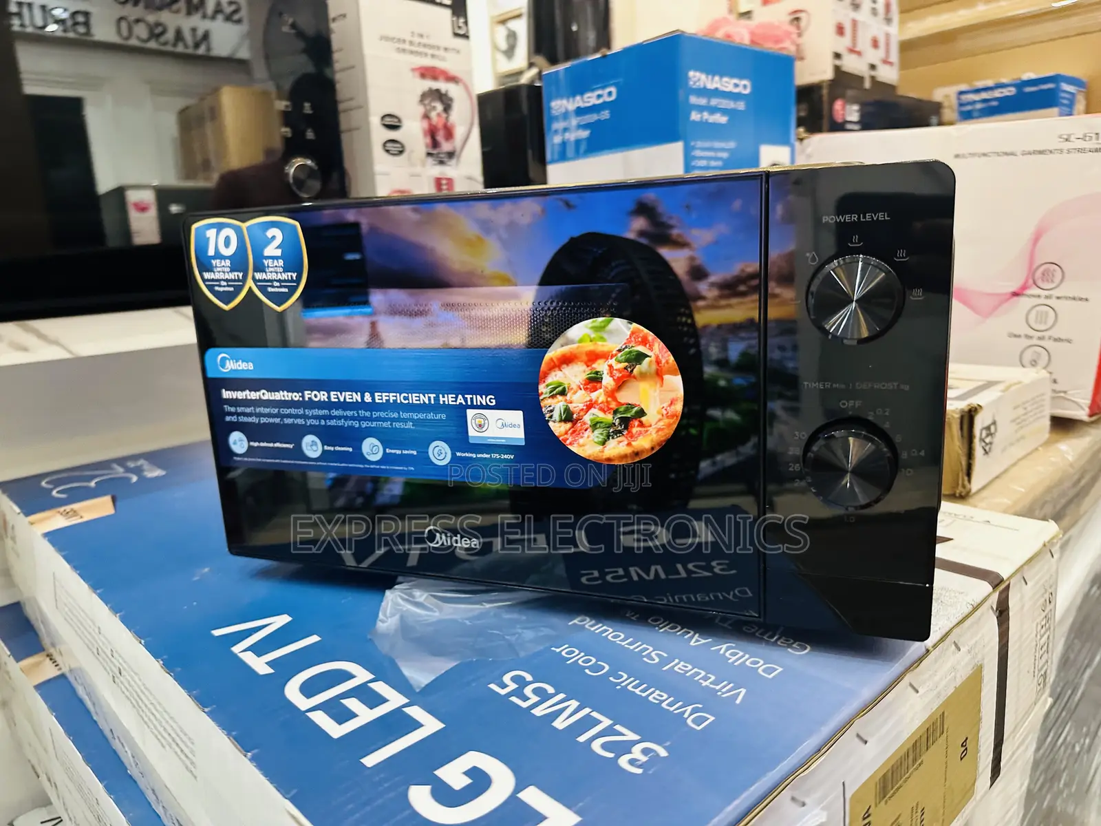 Fast Defrost Microwave Oven 20L Midea Black