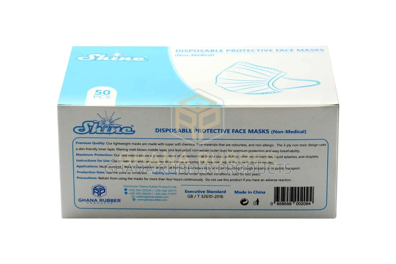Disposable Blue Face Masks 3-Ply (40 Packets)