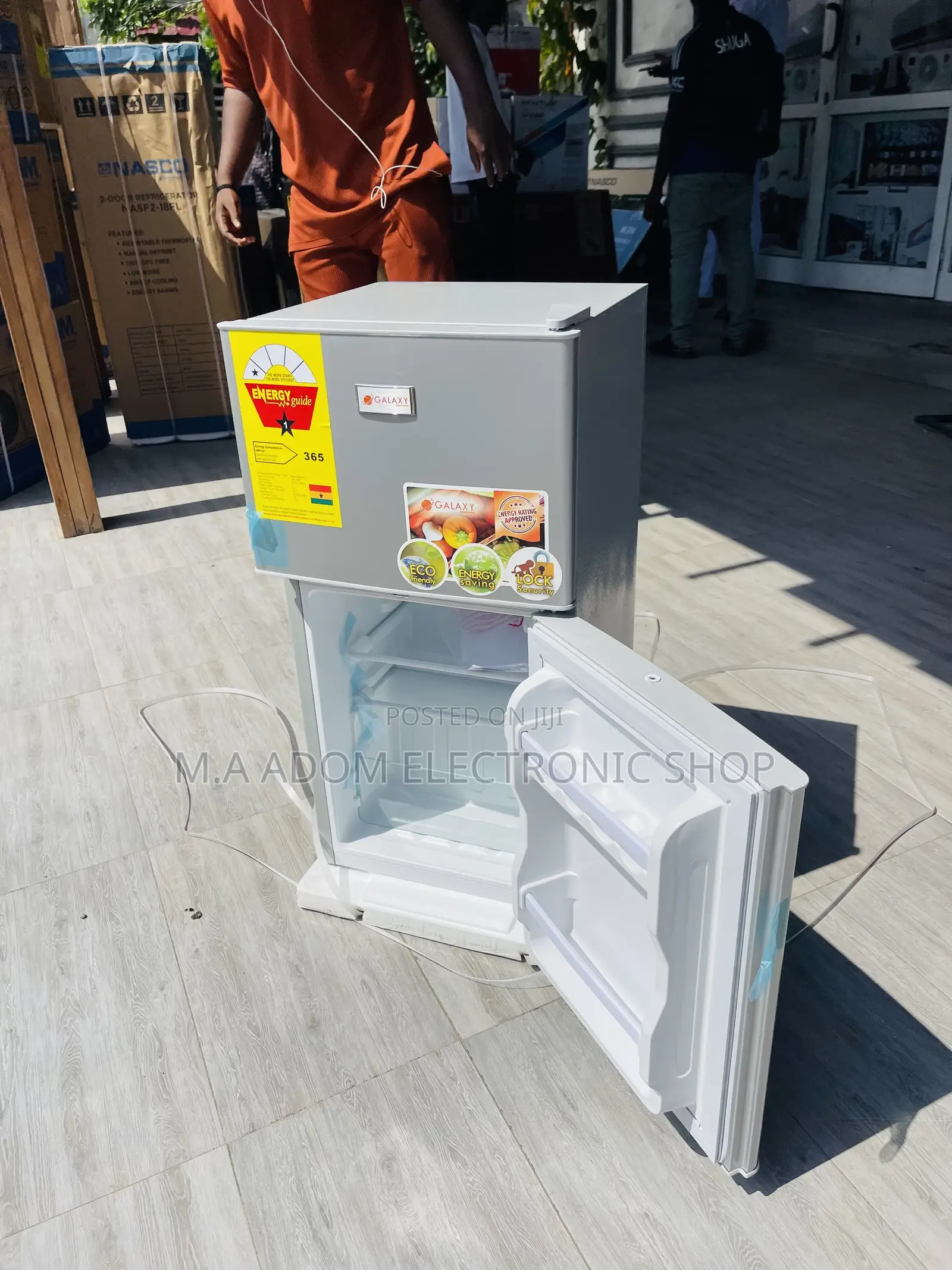 Quality Galaxy Double Door Table Top Electric Fridge.