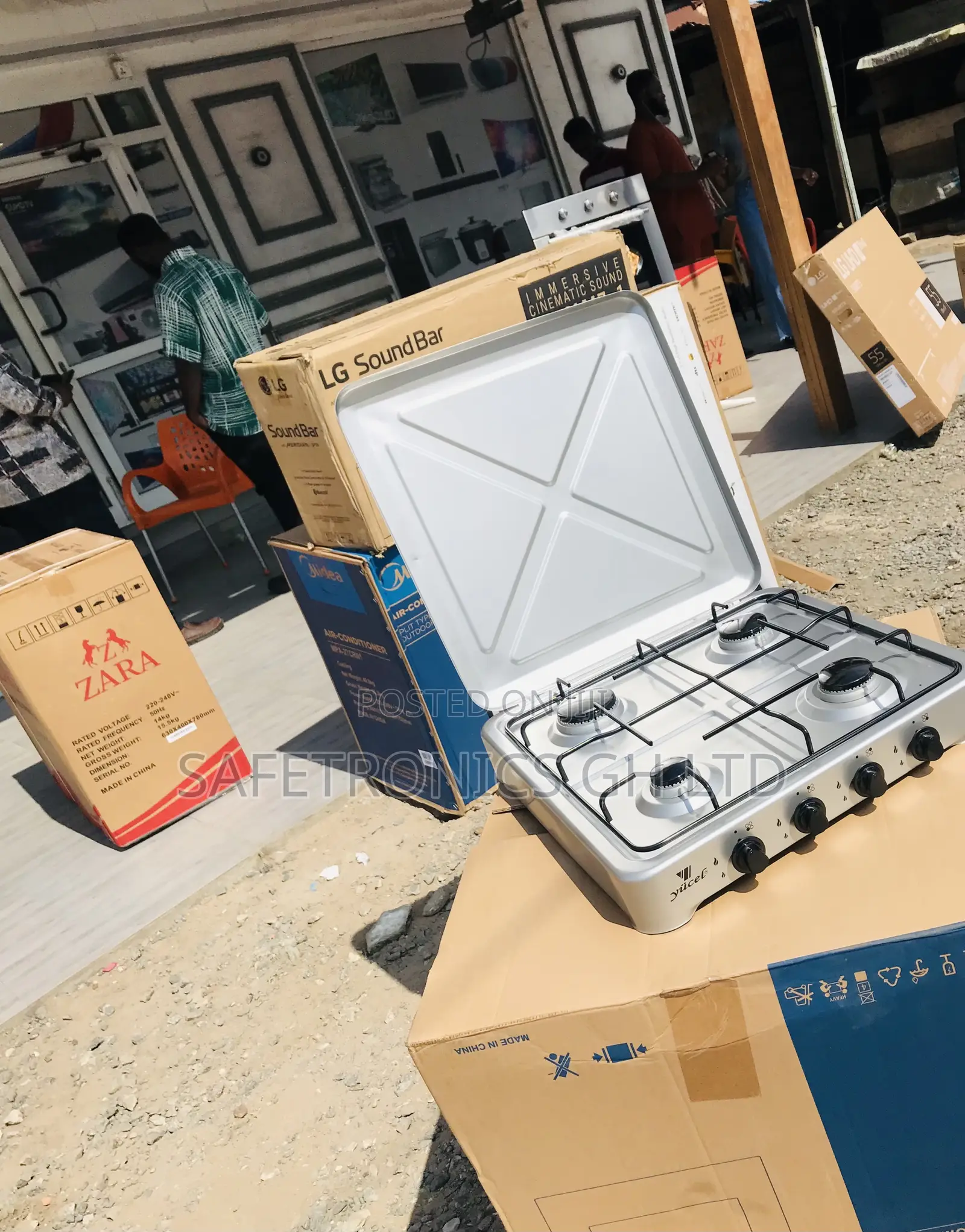 Get Authentic Yucel 4 Burner Gas Stove 