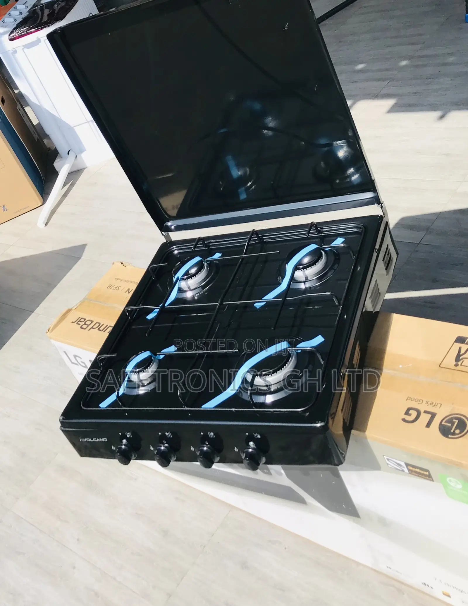 Elegant New Volcano 4 Gas Burner Stove 