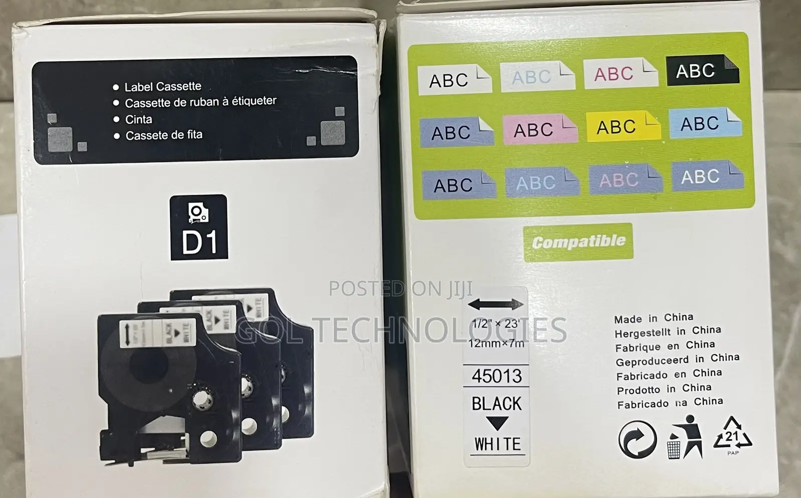 Dymo D1 Label Cassette Tape / Cartridge for All Dymo Manager