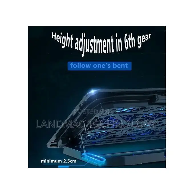 Laptop Cooler Pad RGB Gaming Cooler for 15.6 Inch