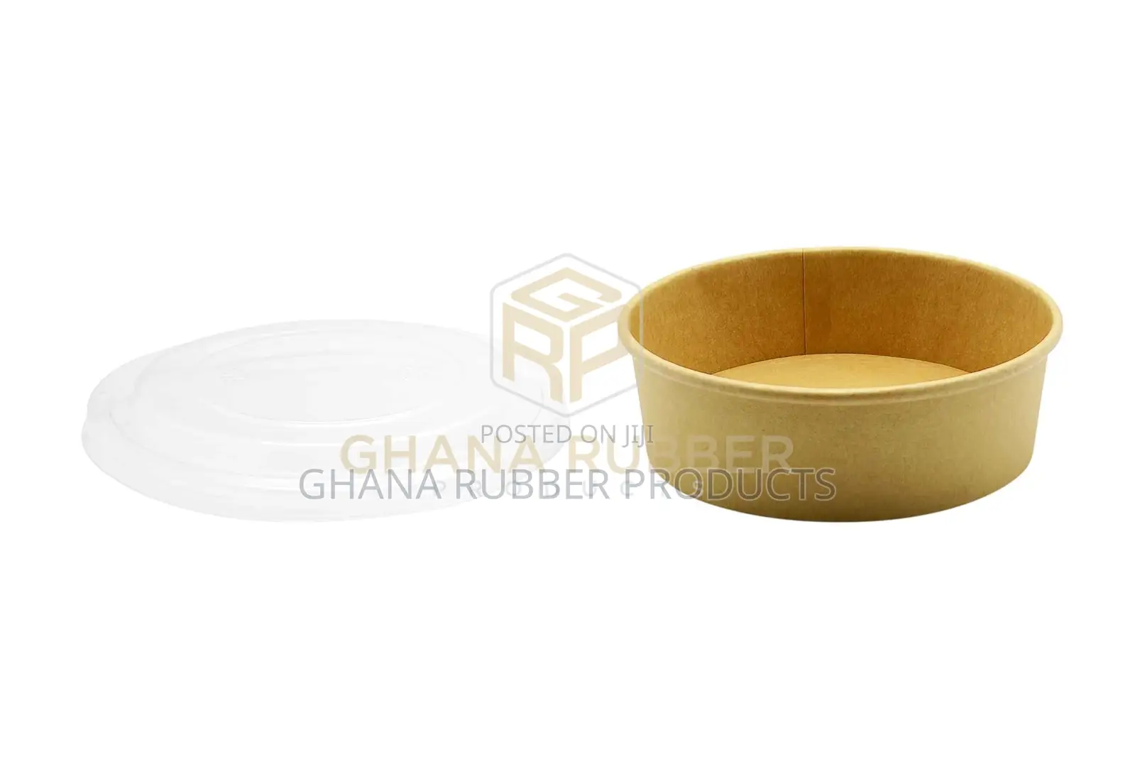 Kraft Round Bowl + Lids 500ml (600pcs)