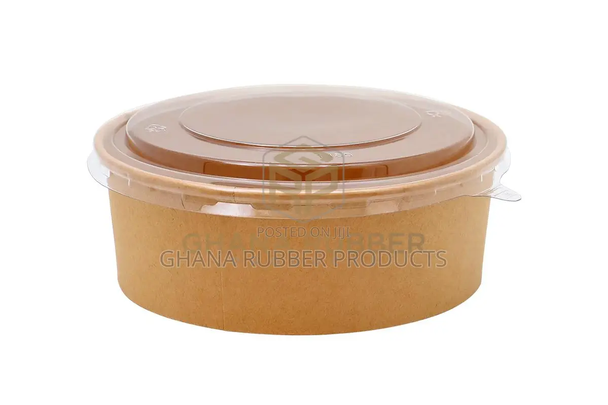 Kraft Round Bowls + Lids 1500ml (600pcs)