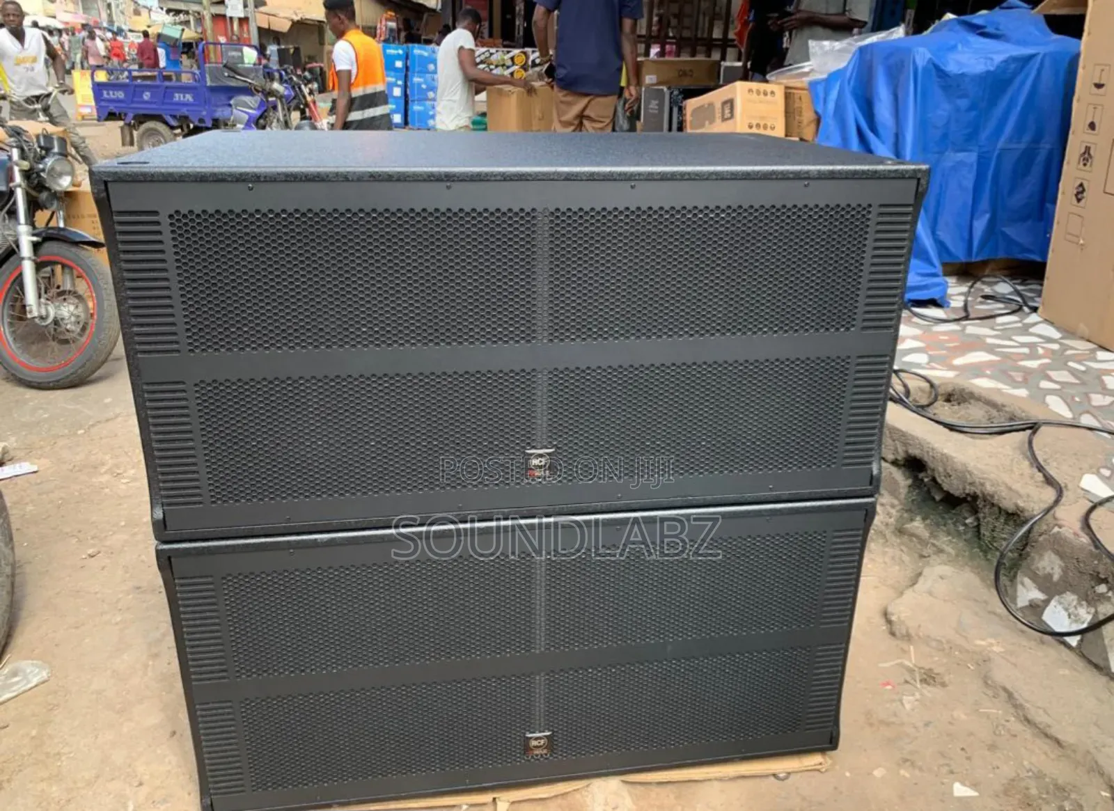 RCF Double Bass Speakers