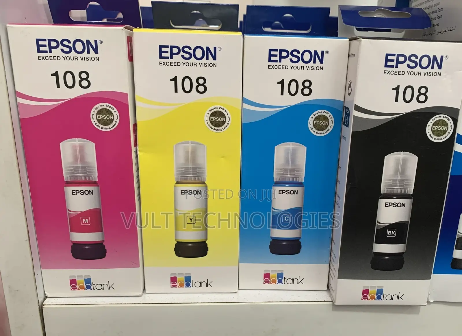 Epson Original Ecotank 108 Ink Bottle 70ml in ¢320 Per Color