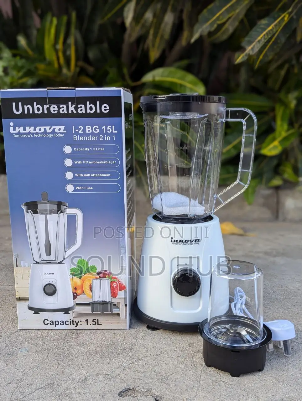 Unbreakable Innova 2 In 1 Blender 1.5l