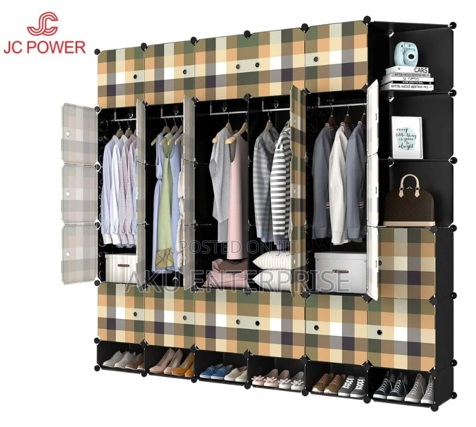 30 Cubes Plastic Wardrobe