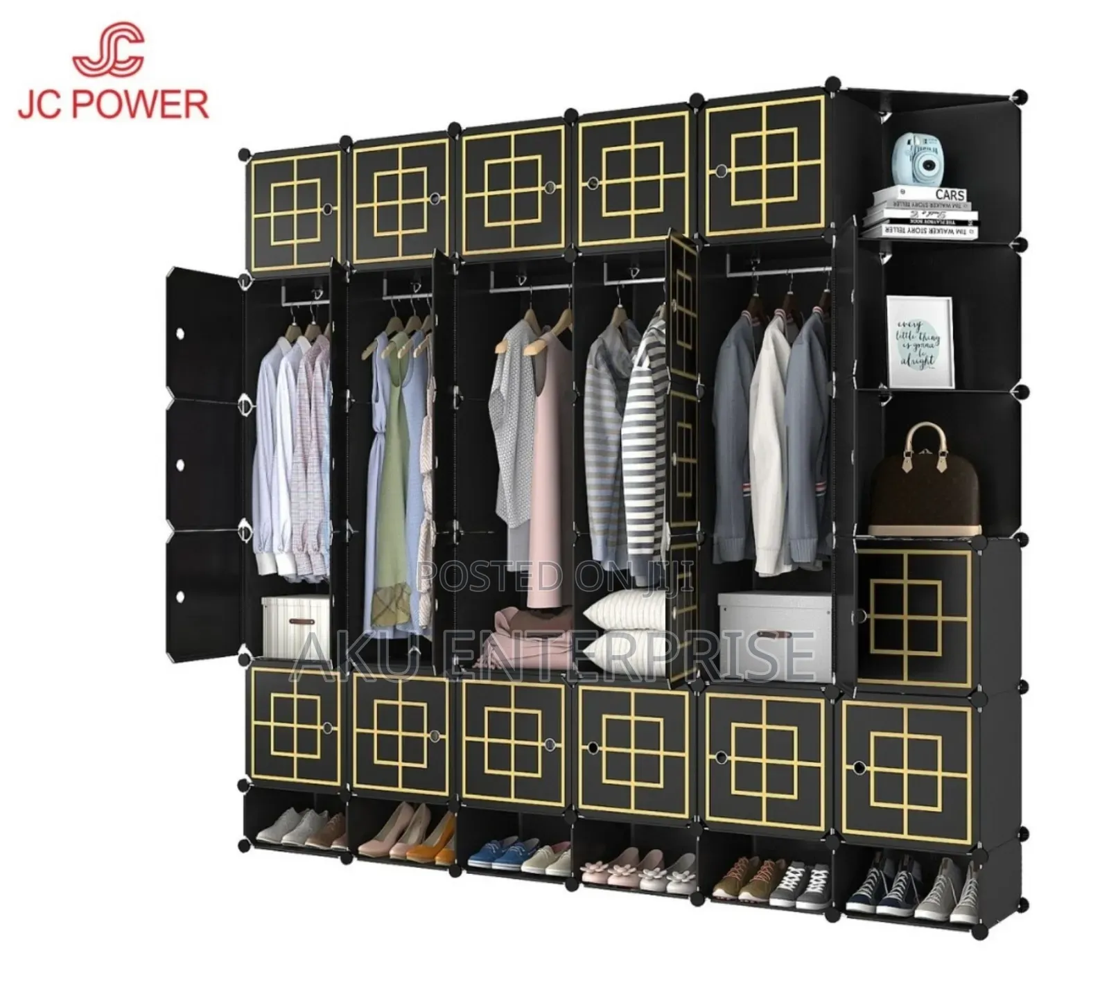 30 Cubes Plastic Wardrobe