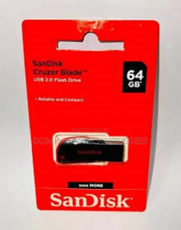 Sandisk Cruzer Blade 64GB USB 2.0 Flash Drive- SDCZ50-064G-B