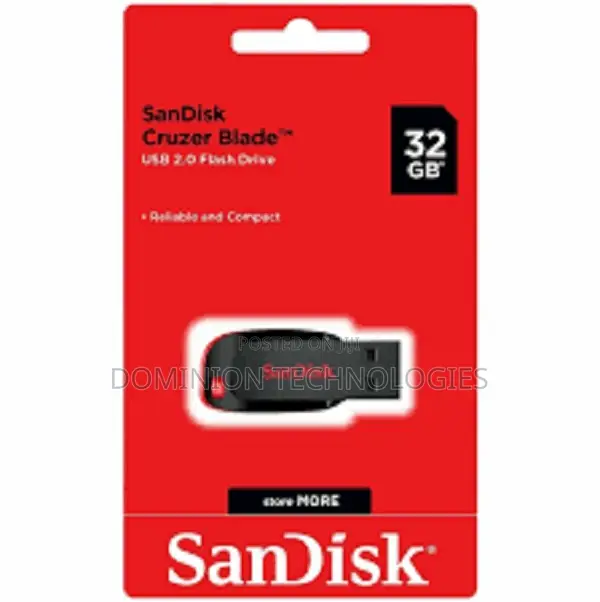 Sandisk 32GB Cruzer Blade USB Drive, SDCZ50-32G-B35