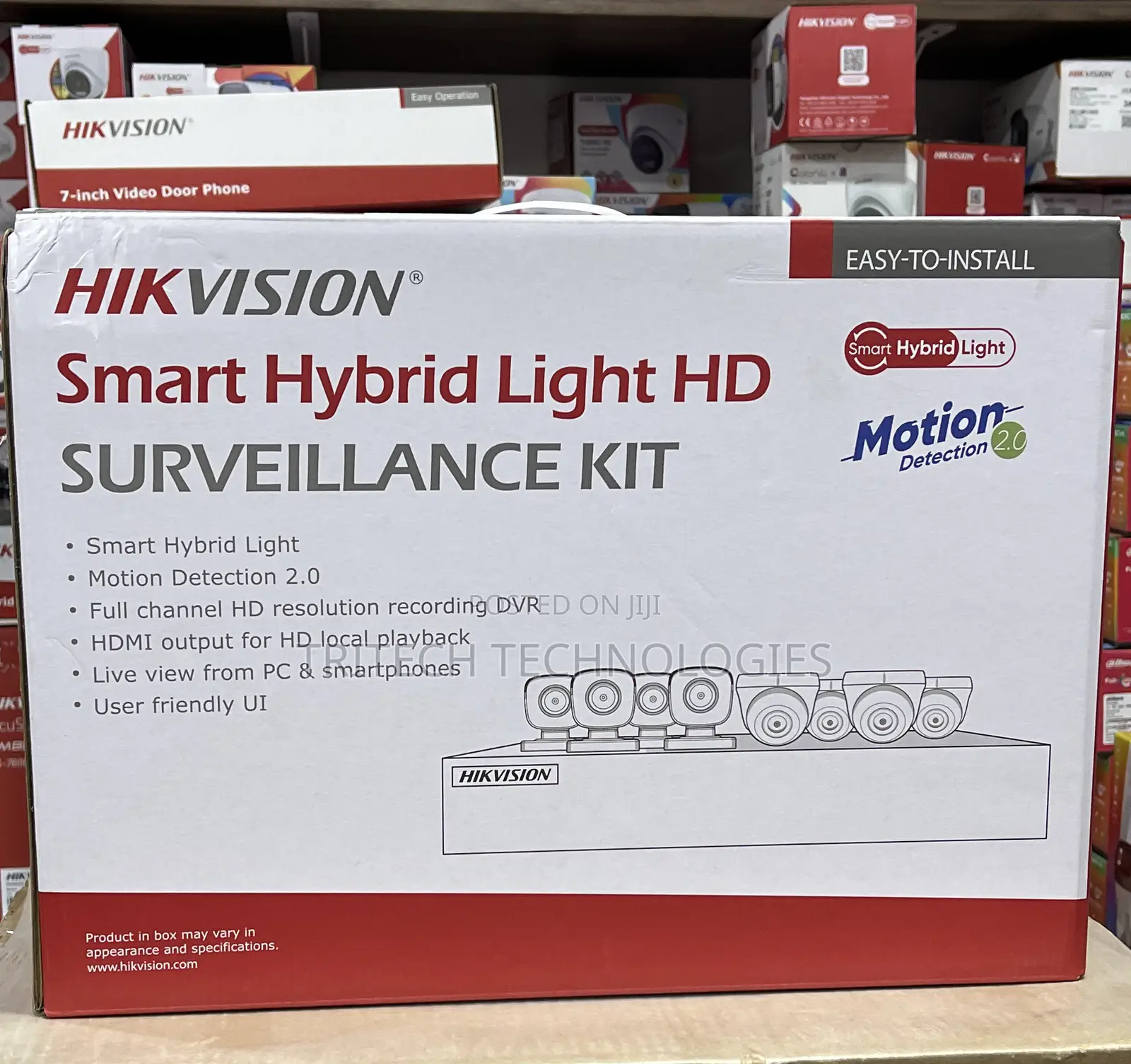 Hikvision 8ch Kit Full Color+Audio+1tb HDD NEW MODEL