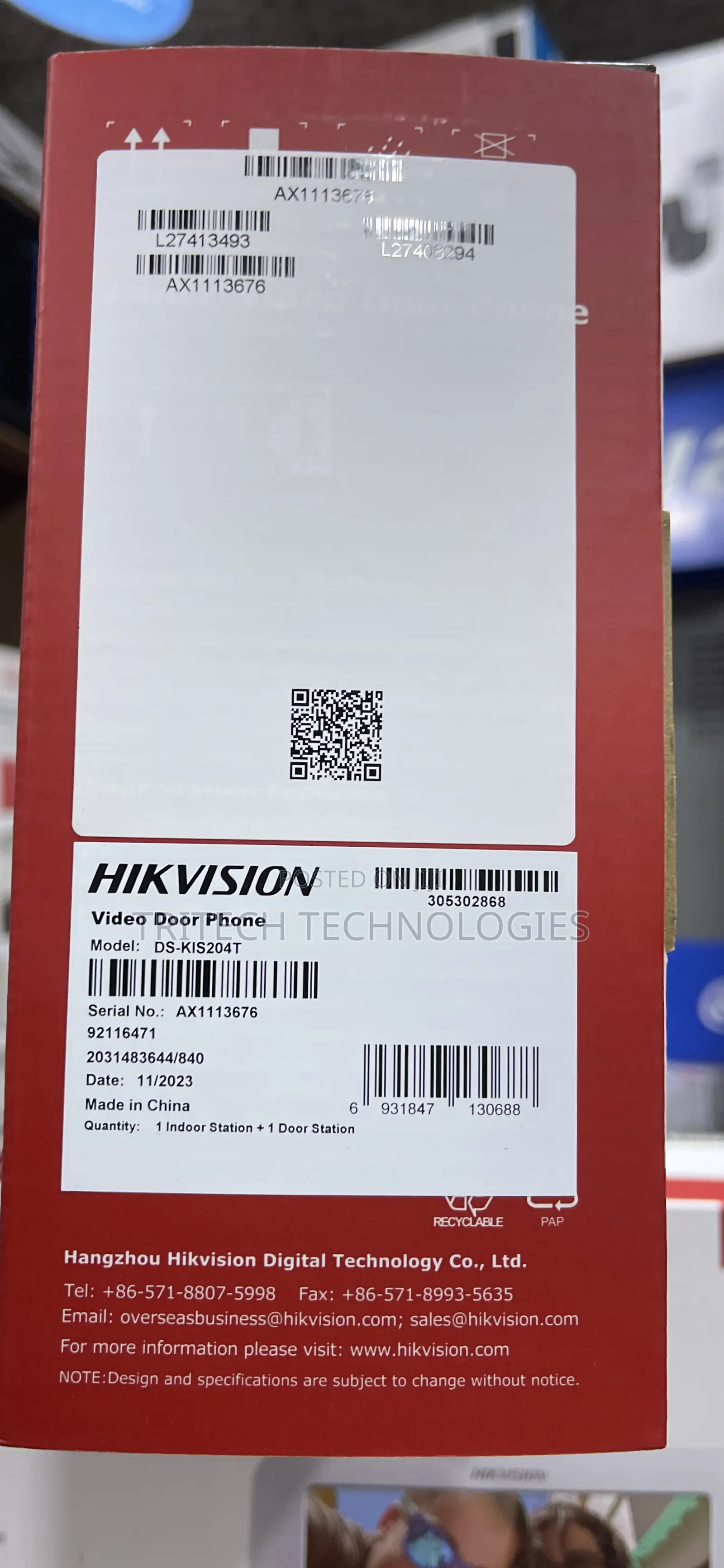 Hikvision Analog Video Intercom Ds-Kis2047