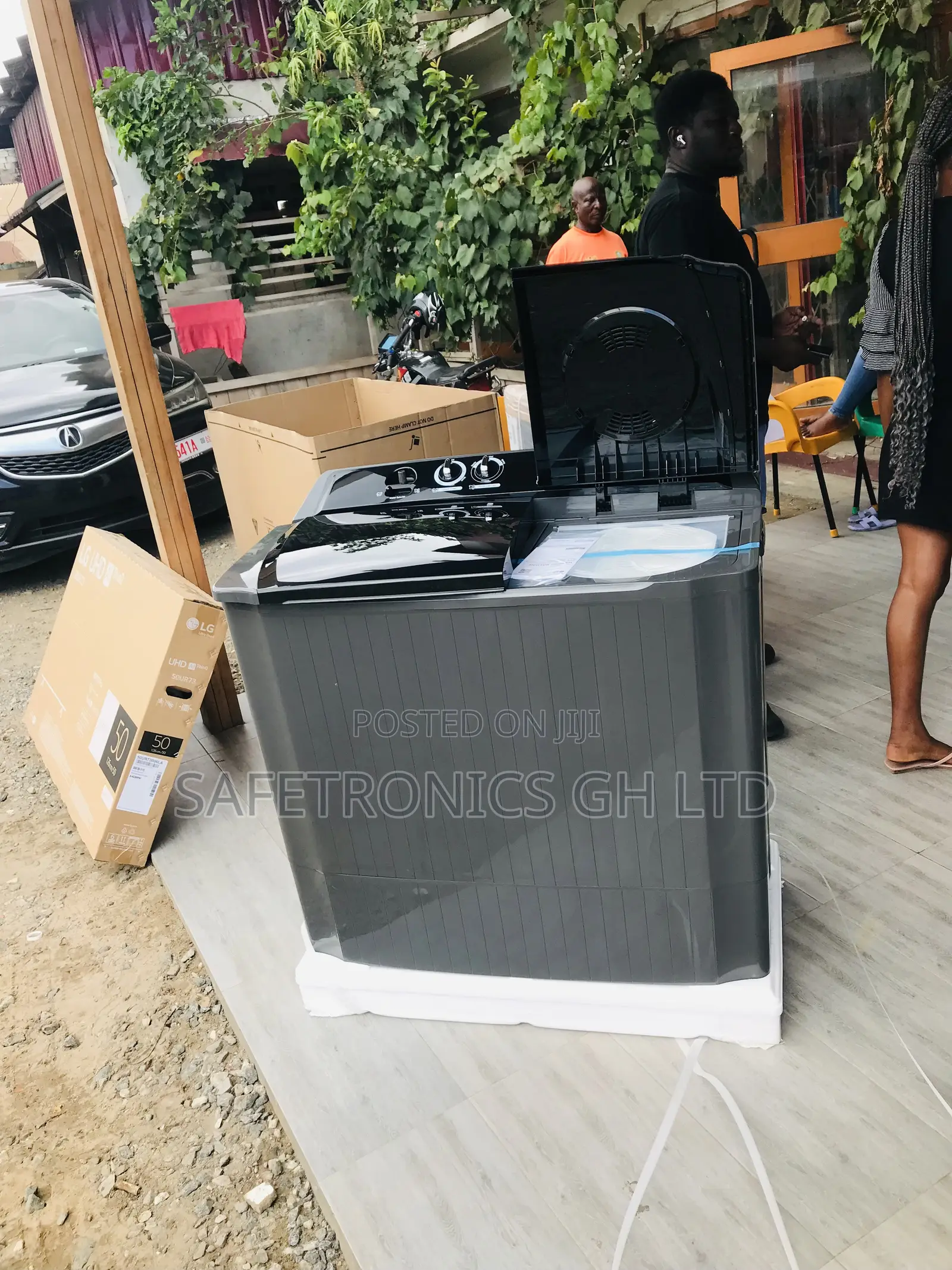 LG Roller Jet, 18kg Topload Twintub P1861RWNT Washingmachine