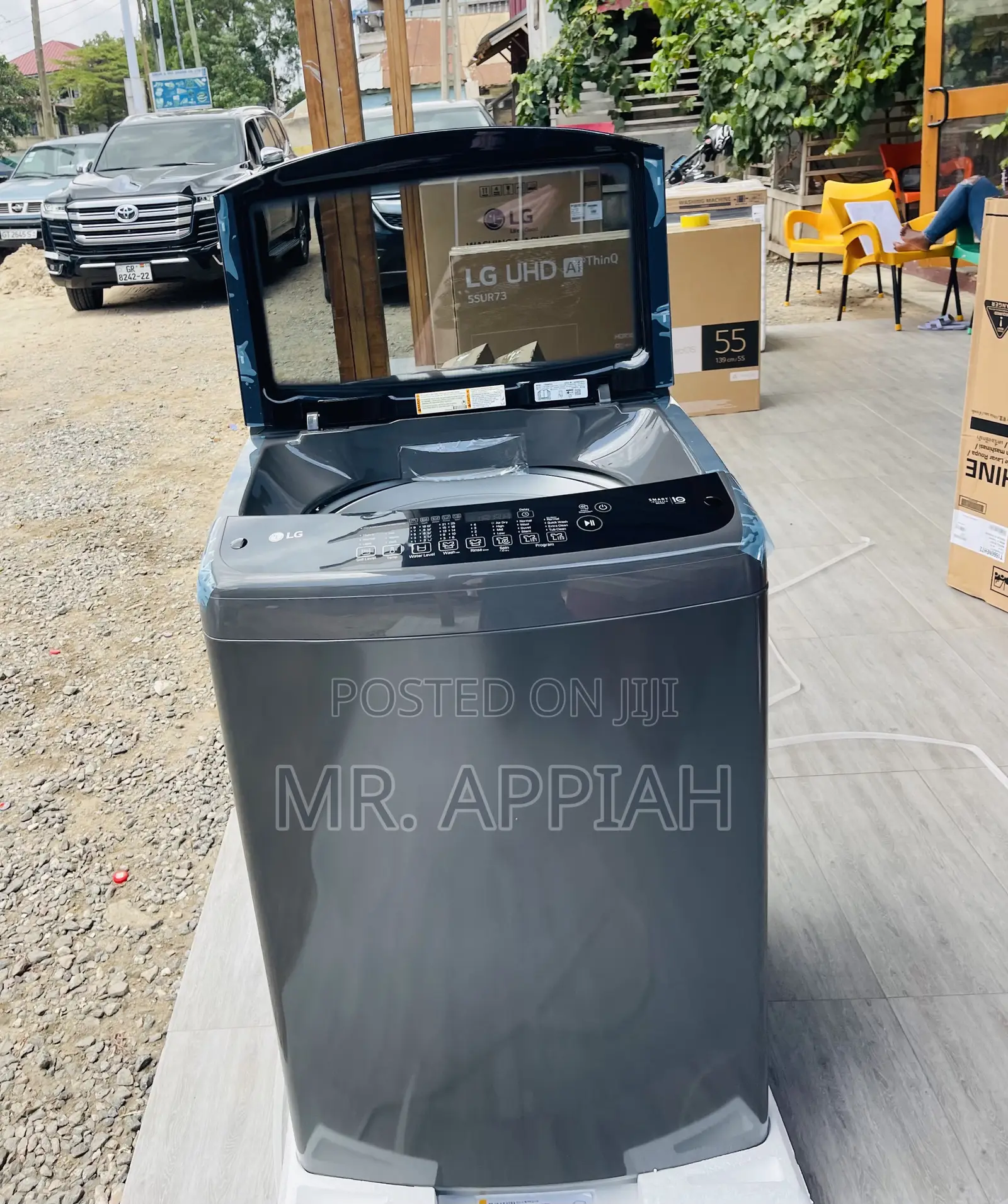 Durable LG 16kg Top Load Smart Washing Machine(T1666NENT2).