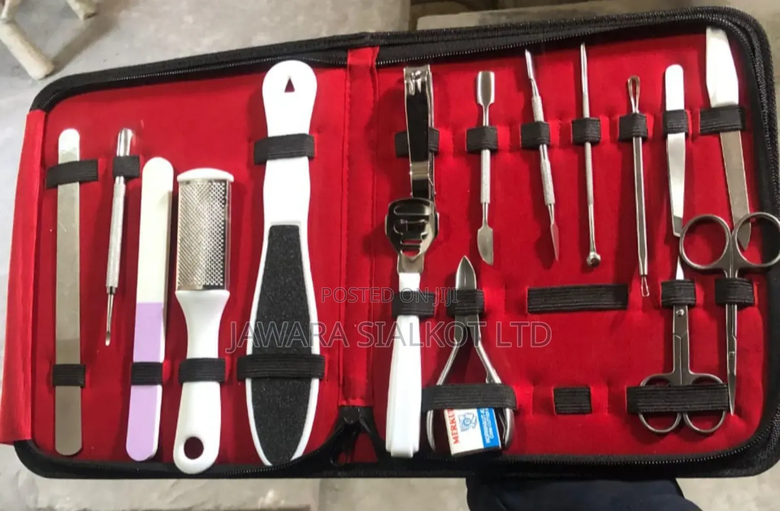 17 Pieces Manicure and Pedicure Set Stainless Steel