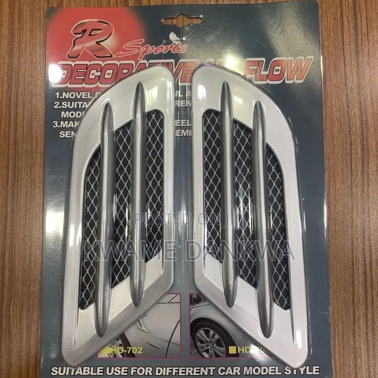 2pc/Set Universal Metallic Decorative Airflow Vent Cover