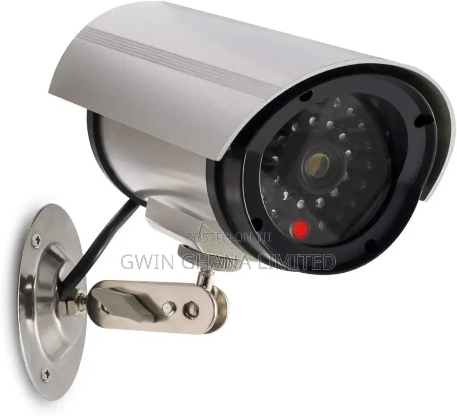 Dummy Surveillance Camera - Outdoor Deterrent Red LED Light