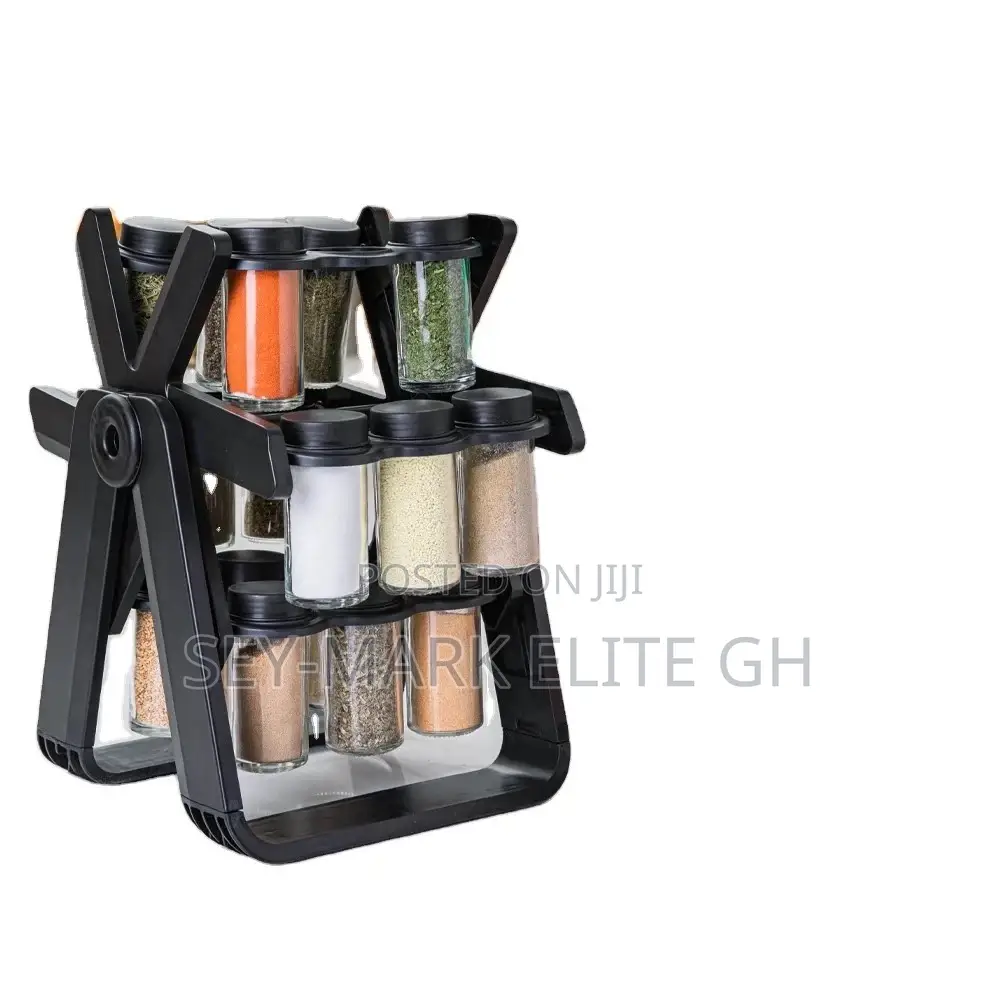 18pcs Jar Rotating Spice Rack