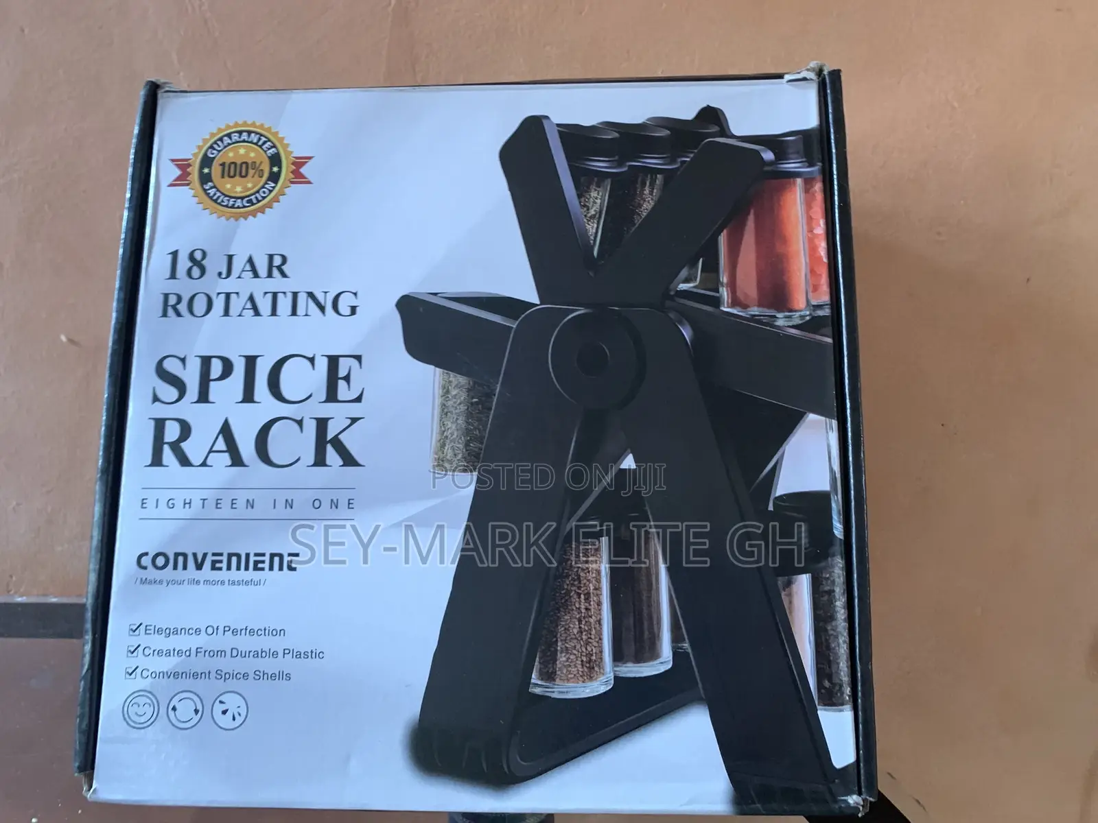 18pcs Jar Rotating Spice Rack