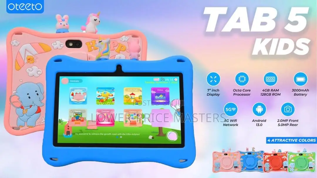 New Oteeto Tab 5 Travel Mate 128 GB Pink