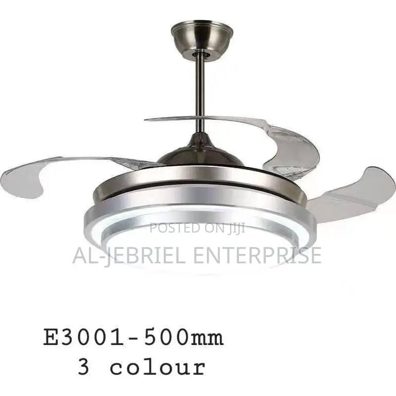 Invisible Blade Ceiling Fan With LED Light and Remote
