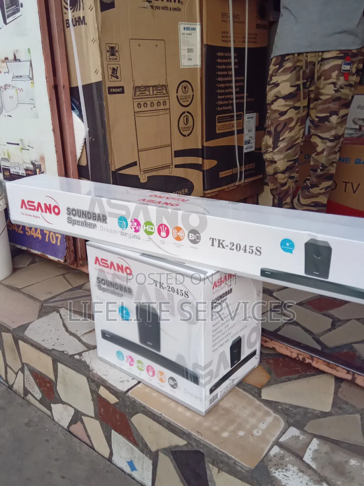 Color LED Sound Bar Asano Soubd Bar Tk2043s