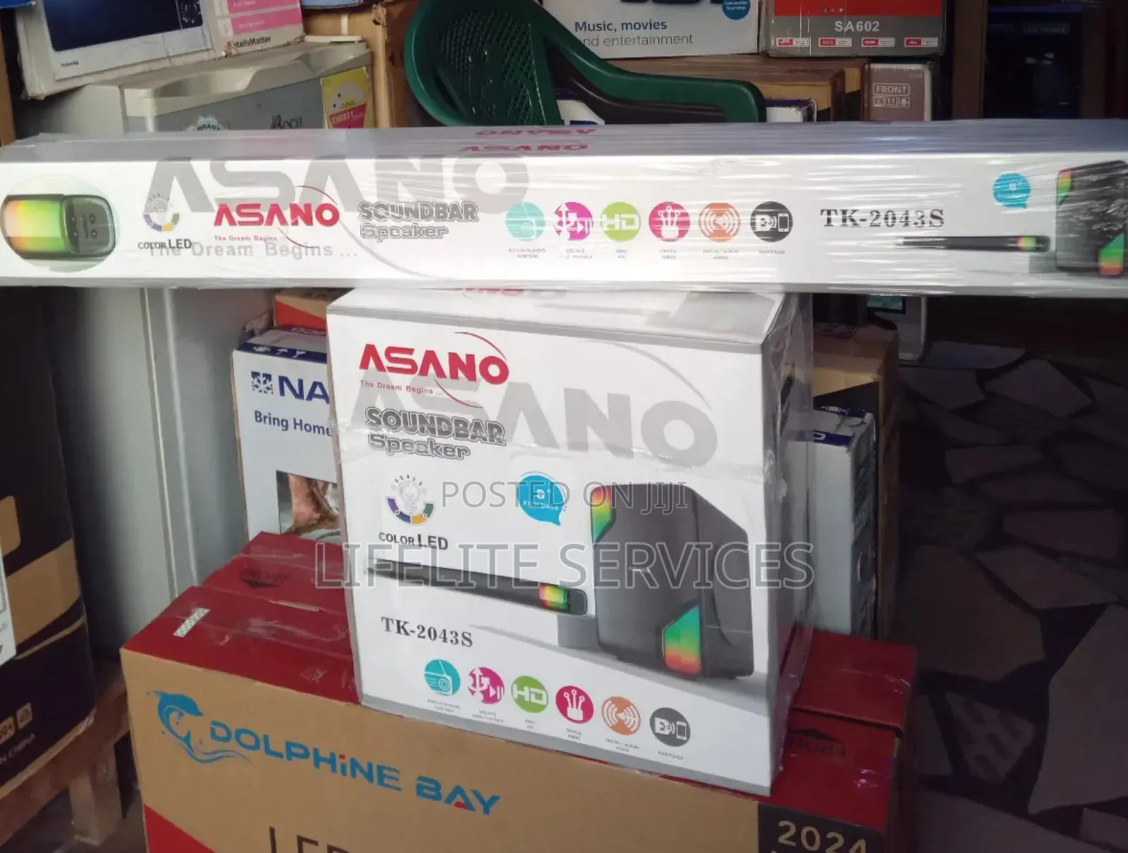 Color LED Sound Bar Asano Soubd Bar Tk2043s
