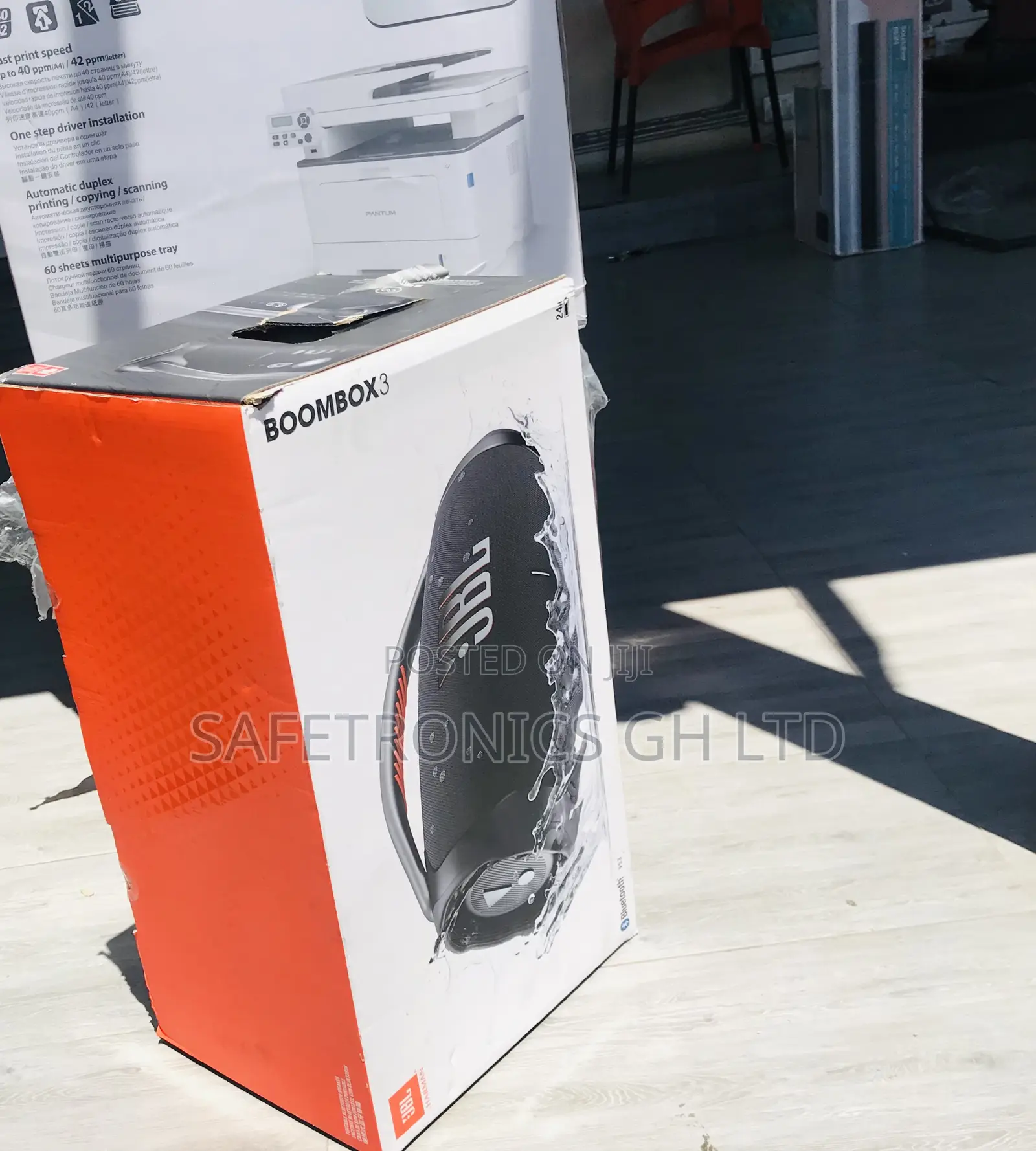 Order Classic JBL (Black) Boombox 3 Speaker 