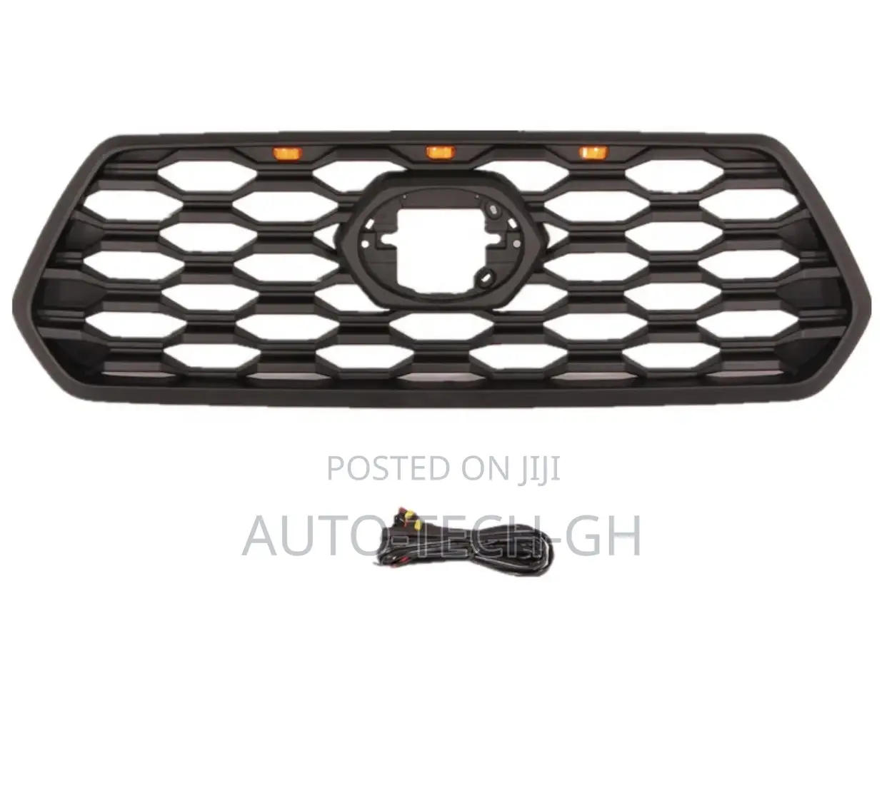 3 PCS Lights Front Bumper Upper Grill for Tacoma 2016-2018