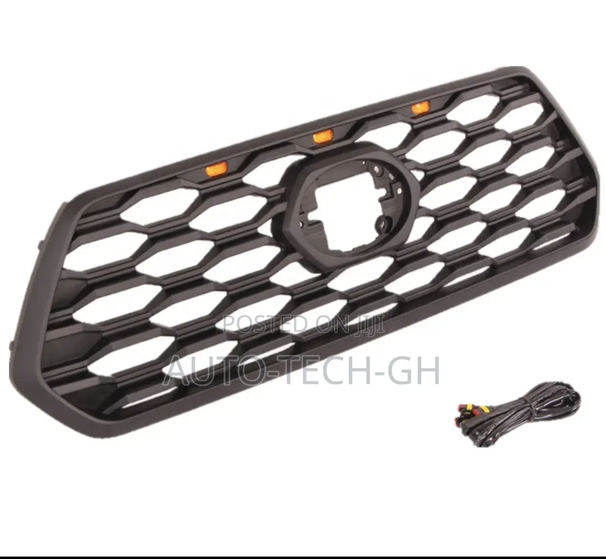 3 PCS Lights Front Bumper Upper Grill for Tacoma 2016-2018