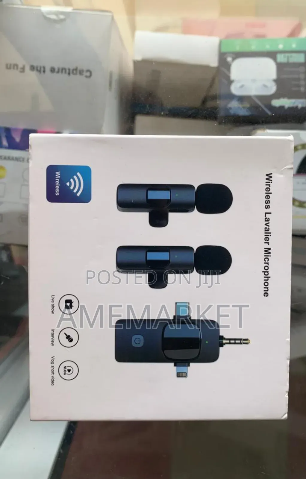3 in 1 Wireless Microphone for iPhone Android 3.5mm