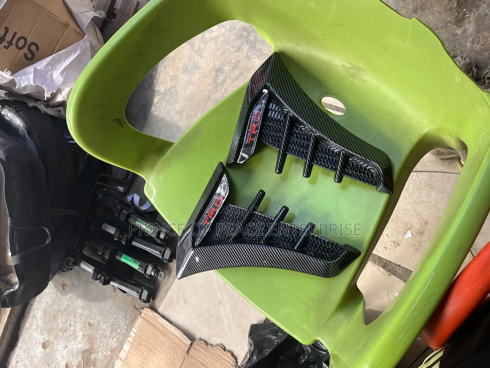 Car Fender Fiber Air Flow Vent Pair