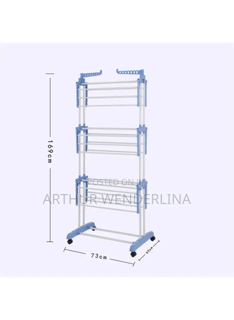3-Layer Foldable Portable Clothes Drying Rack (