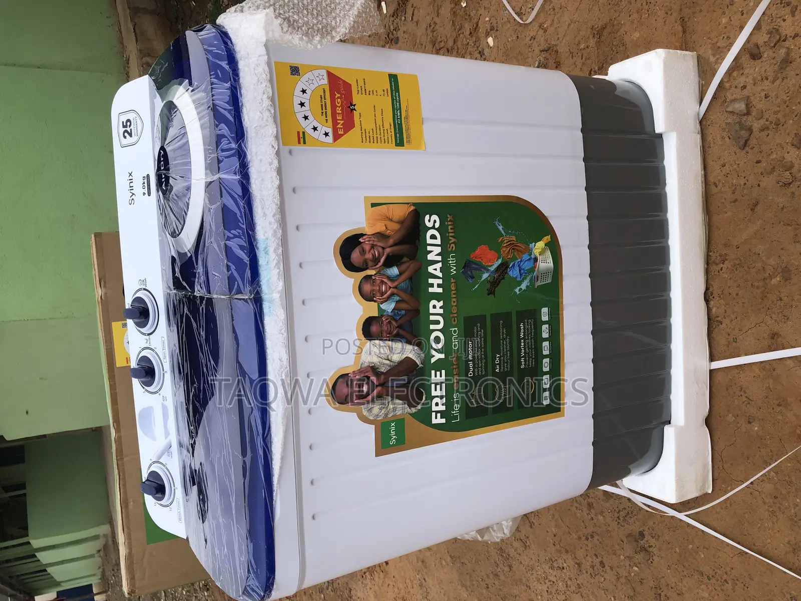 Syinix 9kg Semi Automatic Washing Machine