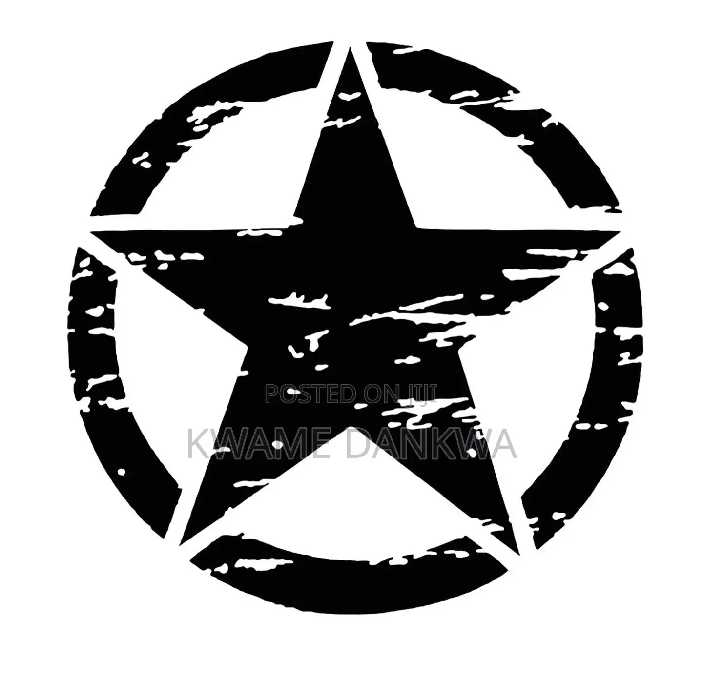 Star of Hope Car Body Decal Stickers
