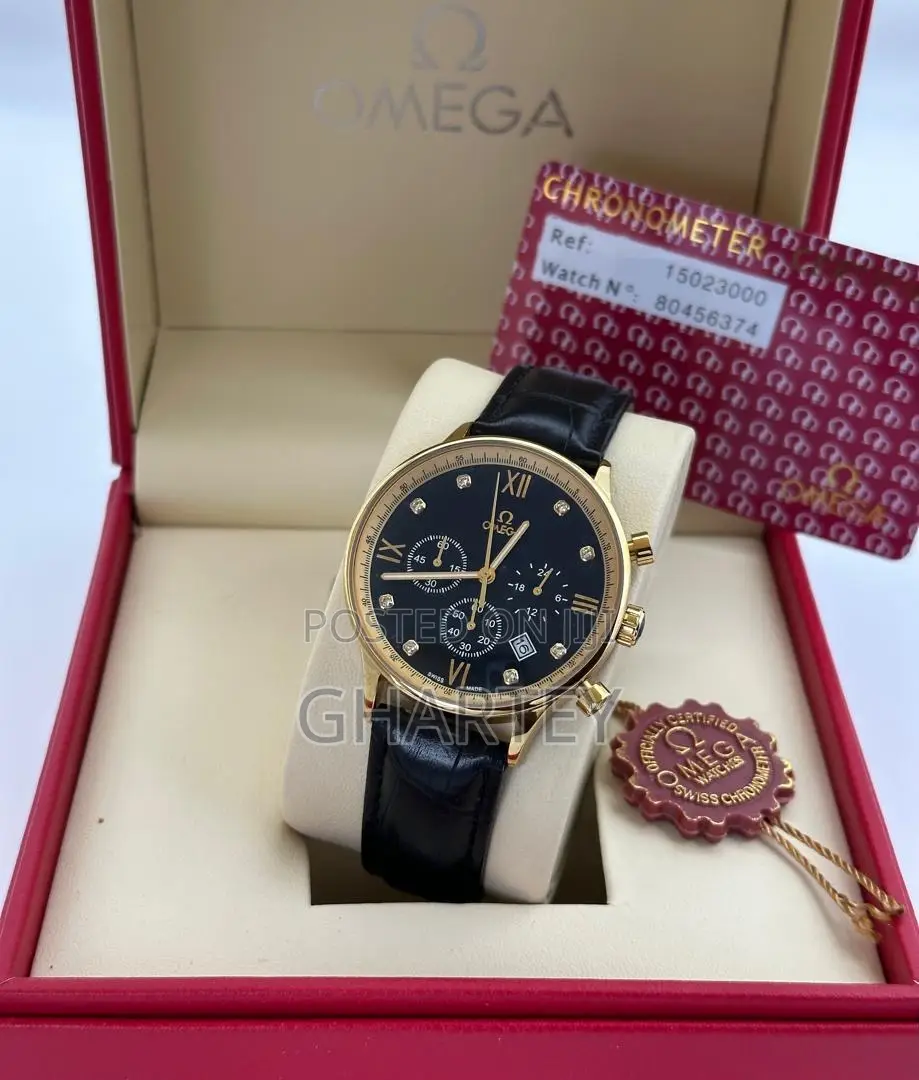 Omega Quality Men Leather Watches