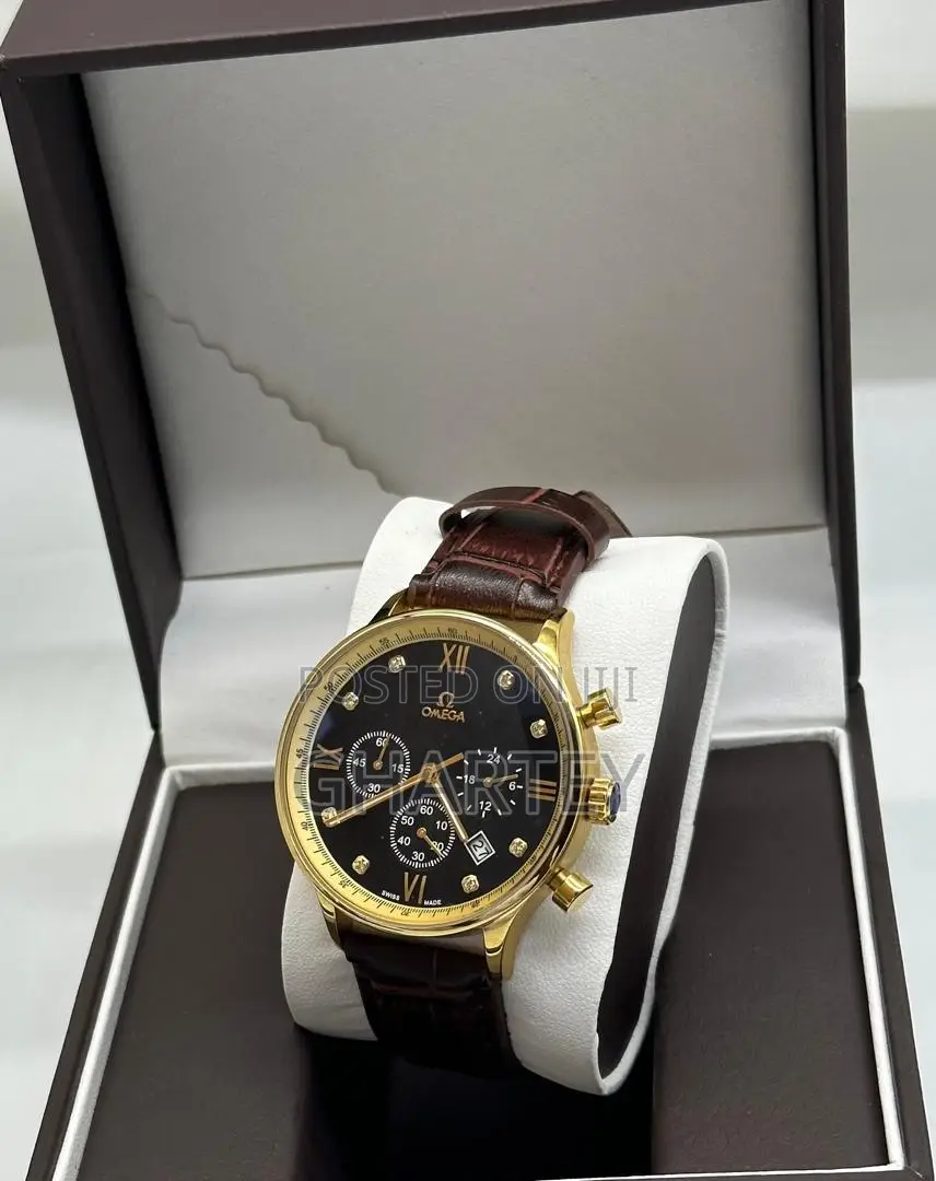 Omega Quality Men Leather Watches