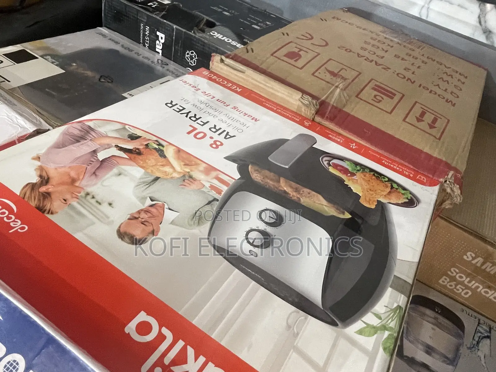 Affordable 8 Liters Black Electric Decakila Airfryer