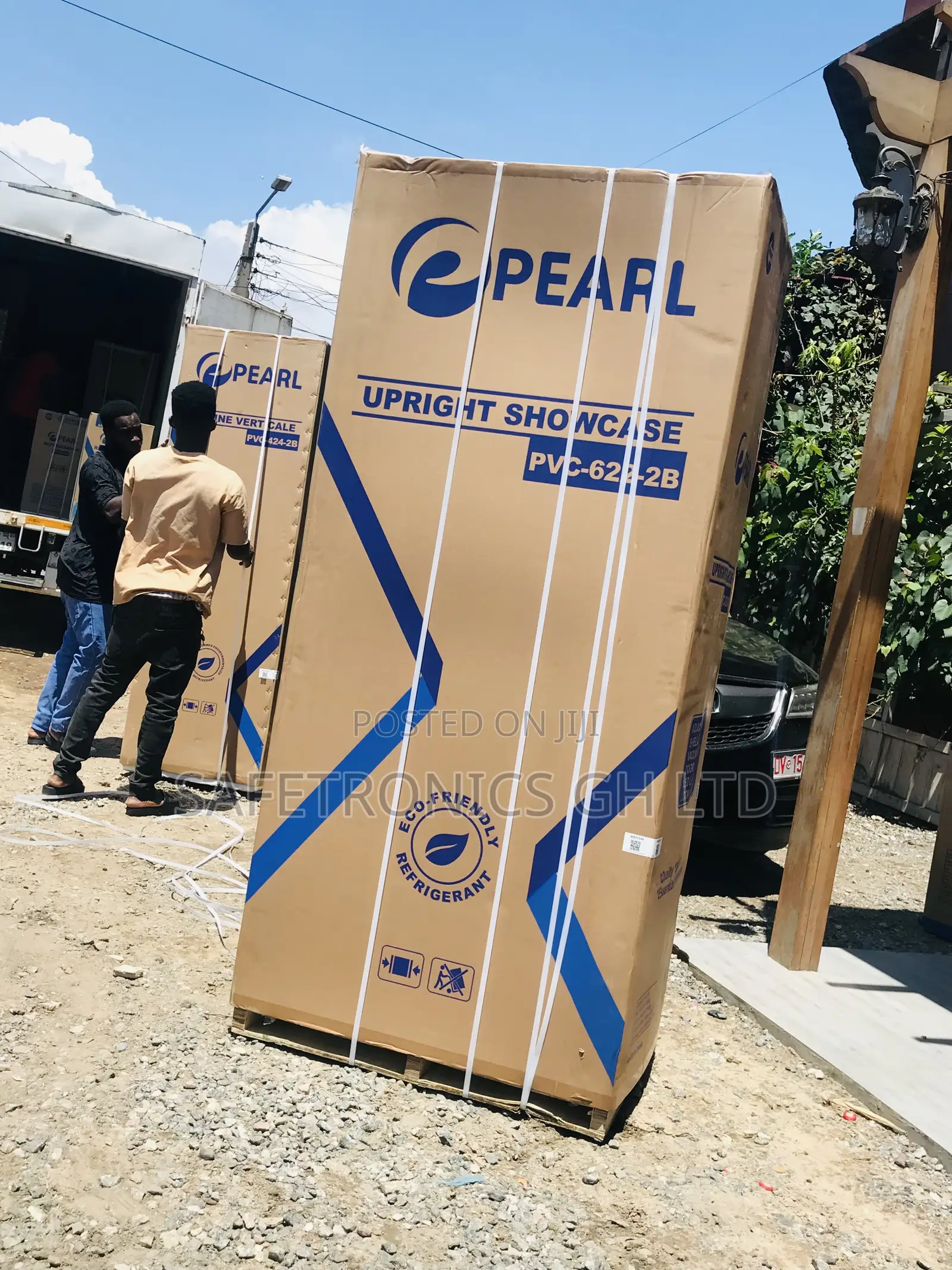 Adjustable Pearl PVC-622 Display 2 Doors Glass 500 Liters