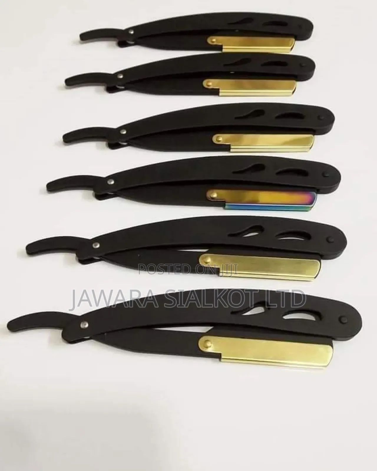 Barber Shaving Razor With Golden Head