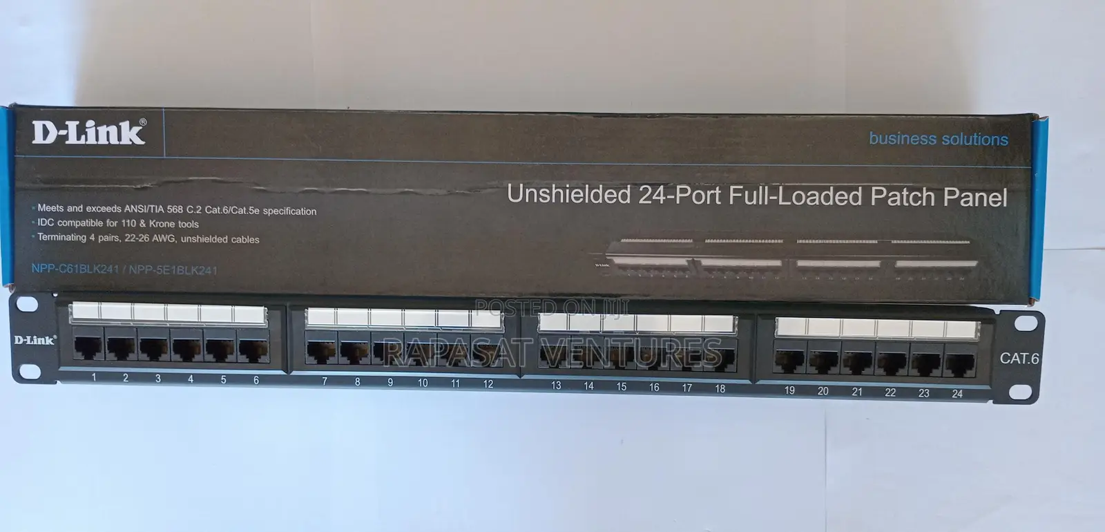 D-Link Unshilded 24-Port Full Loaded Patch Panel