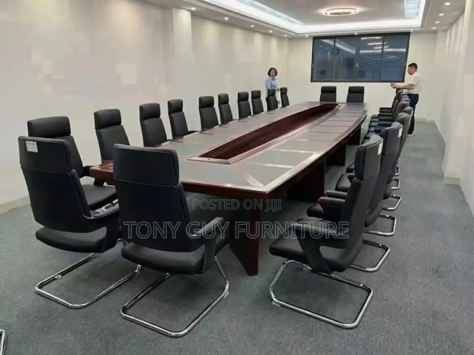 Brown Conference Table 20 Seats